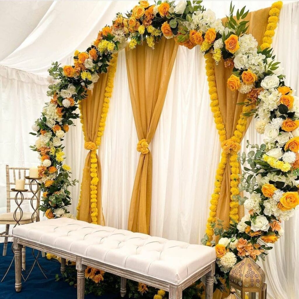 Tent & Flower decor