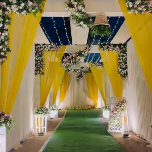 Tent & Flower decor