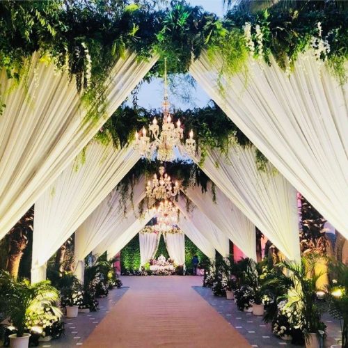 Tent & Flower decor