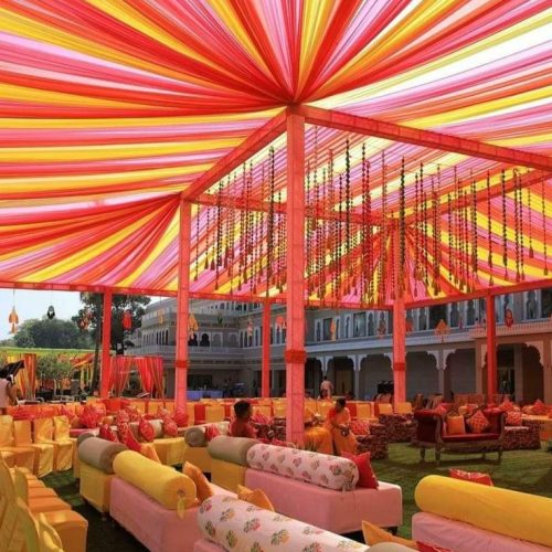 Tent & Flower decor